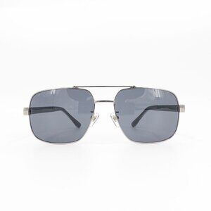 Gucci Gray and Navy Aviator Sunglasses